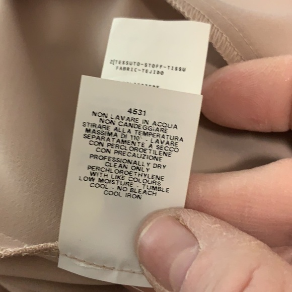 Philosophy de Alberta Ferretti Blush Short Sleeve Sheer Neckline Dress… - Picture 16 of 16